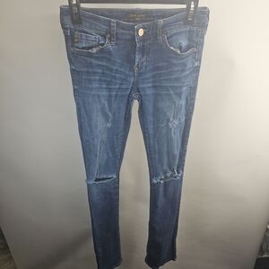 Dear John Hybrid skinny bootcut size 24 Distressed Jeans.